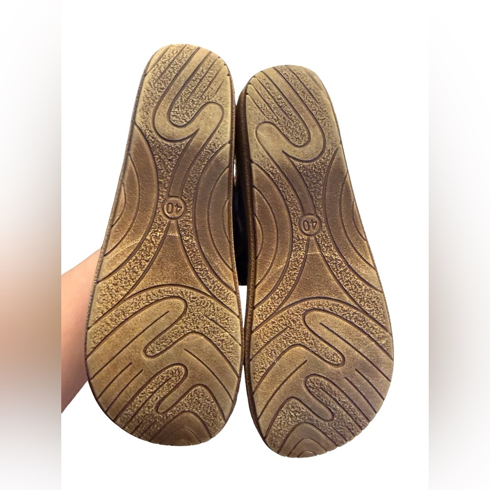 Romika Melissa clogs Mary Jane Leather Slip-On Chocolate mules Size 40 - Picture 5 of 6